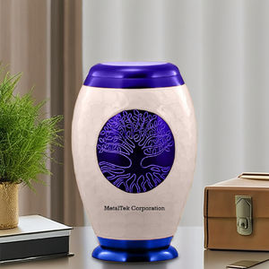 Urnes funéraires modernes en alliage métallique pour cendres d'adultes, couleur personnalisée, pots décoratifs, rangement commémoratif des cendres - Product Image 5