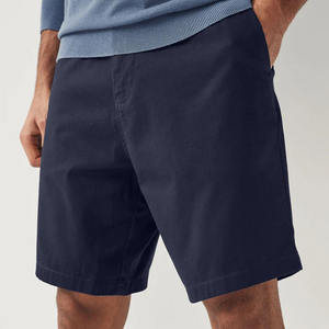 Short cargo uni de haute qualité pour hommes, short en coton ample de grande taille, droit, légèrement extensible, écologique, design pratique - Product Image 1
