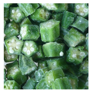 Okra coupé IQF légumes verts surgelés Texture croquante douce cultivée au Vietnam idéale pour les commandes en gros et la qualité des exportations - Product Image 5