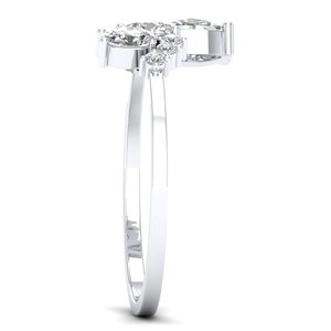 REYES Haute Qualité HPHT CVD Lab Grown Diamond Ring En Or Blanc 14K Fiançailles Fine Jewelry For Women Anniversary Gift Rings - Product Image 3