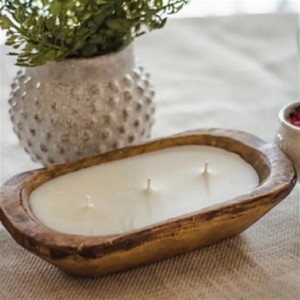 Bol à pâte à bougie de luxe pour lustre rouillé maison hôtel et mariages décoratif couleur marron bols à pâte en bois en forme personnalisée - Product Image 6