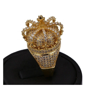 แหวนเพชรโมอิสเจียระไนทรงกลม9.00กะรัต VVS ปูชุบเงินแหวนหมั้นฮิปฮอป925สำหรับผู้ชายการตั้งค่ากรงเล็บเงินสเตอร์ลิง - Product Image 3