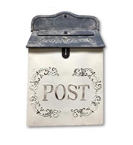 Cajas de hierro hechas a mano de estilo europeo para jardín, cajas de correos de hierro galvanizado decorativo de montaje en pared, venta al por mayor - Product Image 1