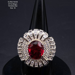 Fabricación de circón rosa, accesorios de joyería chapados en oro personalizados, anillos, regalo de Navidad, anillo de joyería fina, anillos de banda de plata 925 - Product Image 4