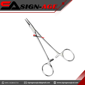 Porte-aiguille manuel en acier inoxydable de qualité supérieure approuvé CE porte-aiguille microchirurgical par signe-âge chirurgical - Product Image 5