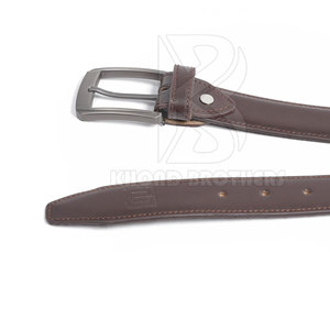 Fabricación profesional cinturones de cuero de piel de vaca de grano superior duraderos personalizados para hombres cinturón buen cinturón con hebilla - Product Image 4