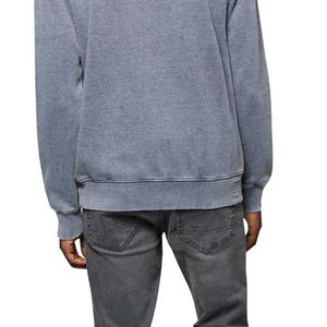 2026 nueva moda hombres cuello redondo pulóver 100% algodón transpirable peso pesado tejido de punto de gran tamaño Casual Vintage estampado - Product Image 6