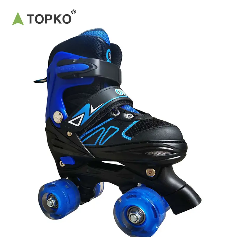 TOPKO 고품질 전문 소년 소녀 성인용 조정 가능한 스케이트 신발 인라인 스케이트 롤러 스케이트 신발