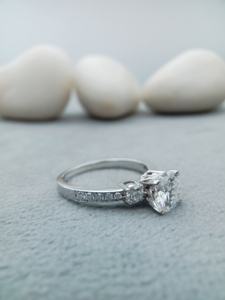 Custom Fancy Solitaire VVS Moissanite Gold 14k 18k Engagement Wedding Diamond Ring 925 Silver Trendy for Anniversary Gift - Product Image 2