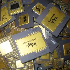 Низкая цена, керамический лом процессора с золотыми штифтами, процессоры для извлечения золота, керамика Inttel Pentiumm Pro по оптовой цене
