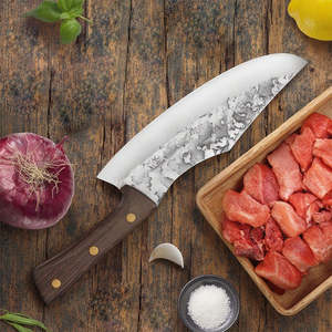 Hache de chasse de qualité industrielle supérieure, lame en acier inoxydable, manche en acier inoxydable, longueur totale de 400 mm, étui en cuir - Product Image 4