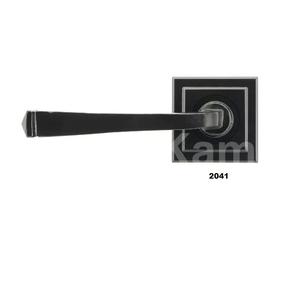 Manija de puerta de forma cuadrada negra mate superventas manija de puerta de diseño único para Hotel Villa baño cocina Uso De puerta - Product Image 1