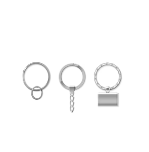 Porte-clés rond Porte-clés en métal pour porte-clés Home Keys Organisation et fabrication au meilleur prix - Product Image 2