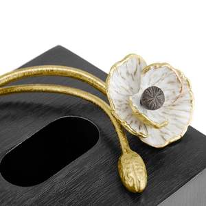 Servilletero vertical de Granada dorada Dispensador de servilletas vertical inspirado en frutas decorativas para comedor y bar - Product Image 2