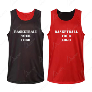 Conjuntos de camisetas de baloncesto de equipo personalizado uniformes reversibles para hombre 100% poliéster malla transpirable secado rápido antibacteriano OEM ODM - Product Image 4