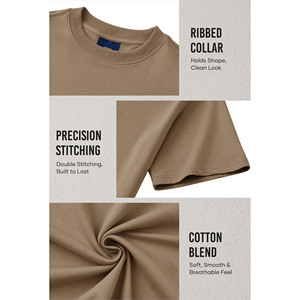 T-shirts personnalisés pour hommes, style streetwear décontracté, coupe courte et ample, 100% coton, col rond, surdimensionnés, 230 grammes, tricot imprimé - Product Image 5