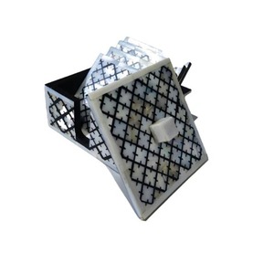 Assiette à thé et sous-verre assortis faits à la main de haute qualité ensemble de service élégant pour café thé, affichage de décoration intérieure - Product Image 6