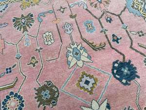 พรมขนสัตว์/ไหมคุณภาพสูง ทอมือ ปูพื้นบ้าน กันลื่น ซักได้ ขนาดสั่งทำได้ ดีไซน์อูชาค คลาสสิก ขนสั้น - Product Image 6