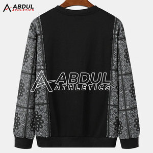 เสื้อสเวตเชิ้ตผู้ชายทรงหลวม ผ้าคอตตอนผสม เหมาะสำหรับใส่เที่ยวเล่นสบายๆ และใส่ในชีวิตประจำวัน - Product Image 2