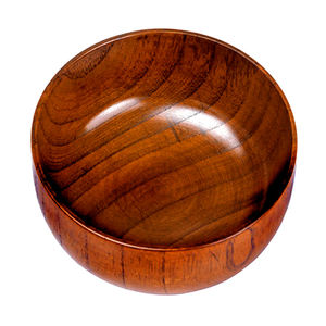 Cuenco para servir palomitas de maíz de diseño elegante, uso de Color marrón para utensilios de cocina a granel, vajilla, decoración de mesa, cuenco redondo de madera hecho a mano - Product Image 3