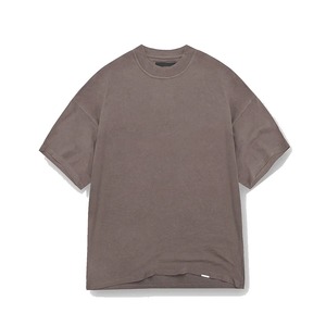 เสื้อยืดสีดำถักทรงโอเวอร์ไซส์ผ้าฝ้าย100% พรีเมี่ยมสำหรับ260gsm ซักกรดบ็อกซี่และแขนสั้นราคาถูก - Product Image 4