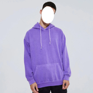 Sudaderas con Lavado Ácido Fabricadas con 100% Algodón, Logotipo Personalizado en la Parte Delantera, Sudadera de Invierno para Hombre, Servicio OEM, Transferencia de Calor, Ropa Casual - Product Image 2