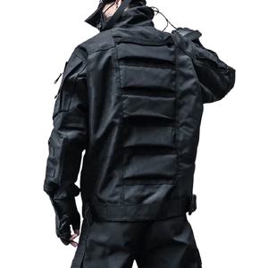 แจ็คเก็ตไซเบอร์พังก์ OEM ปี 2026 สีดำ เสื้อแจ็คเก็ตเทคแวร์แบบมีกระเป๋าหลายช่อง เสื้อแจ็คเก็ตกันน้ำสำหรับกิจกรรมกลางแจ้ง/เสื้อผ้าไซเบอร์เทคแวร์ - Product Image 2