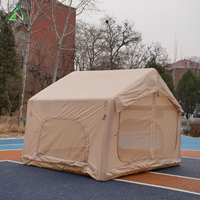 Tente gonflable portable de 7,5 m² en Oxford 210D imperméable, tente cabane à montage rapide quatre saisons pour le camping familial et le glamping