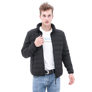 Autumn Winter Men's Puffer Jacket High Quality White <b>Duck</b> Down with Stand Collar Coated Cotton-Padded Best Quality Padded Jacket - Product Image 2