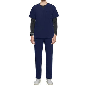 Uniformes médicos transpirables de color sólido, ropa de calle de diseño personalizado, uniforme médico - Product Image 1