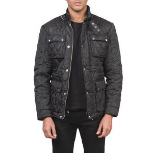 Veste matelassée d'hiver imperméable et coupe-vent pour homme avec logo personnalisé, doublure en soie, rembourrage en coton, nouveau design - Product Image 1
