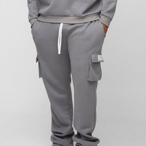 Conjunto de chándal acampanado de 2 piezas personalizado para hombre, chándal de 100% algodón, pantalones de chándal acampanados y conjuntos de Sudadera con capucha - Product Image 5