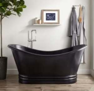 Baignoire en cuivre pur à 100 % brillante, provenant de l'exportateur indien de baignoires en cuivre, type piédestal, baignoire en cuivre brillante à 100 % - Product Image 5