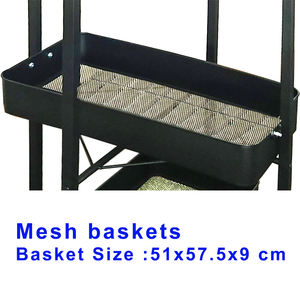 Porte-manteau en tissu métallique de style industriel pour la maison pour l'ameublement de la chambre et du salon - Product Image 4