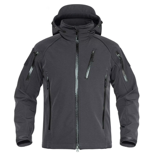 Chaqueta Softshell Delgada de Lona con Cuello Alto Ajustable, Estilo Moderno, Personalizada, Recién Llegada, para Hombre 2026 - Product Image 1