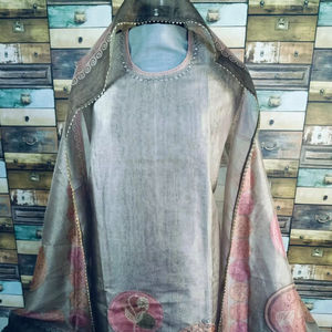 Ensemble pantalon Salwar Kameez en coton élégant pour femmes Costume traditionnel à la mode confortable avec imprimé en soie élégant pour adultes - Product Image 1