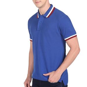 Blue Mens Short <b>Sleeve</b> Polo <b>Shirt</b> | Custom Logo | Moisture-Wicking Casual Sports Polo - Product Image 1