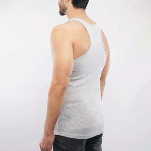 Wholesale Price <b>Men's</b> Tank Tops Custom Logo Workout Fitness Bodybuilding Gym Clothing Sleeveless <b>Singlet</b> Breathable <b>Man</b> Tank Top - Product Image 3