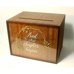 Soporte de tarjetas de madera clásico, la mejor calidad, tarjetas decorativas para el hogar y la boda, organización de almacenamiento, precio competitivo, caja de lujo - Product Image 1
