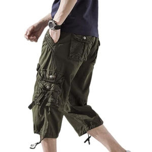 Conçu sur mesure 100% coton hommes été décontracté Shorts taille 6XL Fitness Cargo Style solide motif formel respirant séchage rapide - Product Image 1