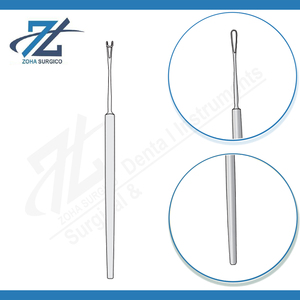 Instrumentos Quirúrgicos de Acero Inoxidable Rectos de 140 mm con Bucle Largo y Punta Roma, Reutilizables, para Cirugía General - Product Image 3