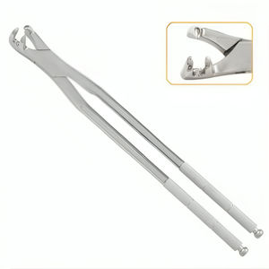 เครื่องมือถอนฟันม้า REHMAT NOOR INDUSTRY RN-OS3RMF-001 ทำจากสแตนเลส แบบสามง่าม สำหรับถอนฟันม้า - Product Image 3