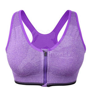 Sujetador Deportivo de Yoga para Mujer, de Alta Sujeción, Ecológico, Transpirable, con Logotipo Frontal y Tirantes Ajustables para Entrenamiento Físico - Product Image 1