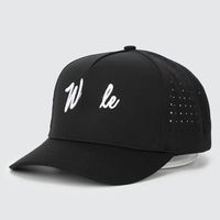 Chapeaux de golf imperméables à 5 panneaux en gros avec trous découpés au laser personnalisés motif léopard brodé en 3D fabriqué au Vietnam Logo personnalisé