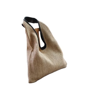 กระเป๋าสานมือข้างหนึ่งสำหรับผู้หญิงกระเป๋าฟางถักโครเชต์กระเป๋าชายหาดส่งตรงจากผู้จำหน่ายอินเดีย - Product Image 1