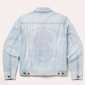 Chaqueta de Mezclilla de Invierno para Hombre Hecha a Medida - Logotipo Frontal, 100% Algodón, Transpirable y de Secado Rápido - Product Image 2