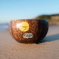 Beste prijs ecologisch vriendelijke kokosnootschaal handgemaakt servies met lepel voor salade, rijst, smoothie, fruit, groothandel