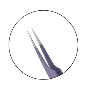 Pinzas para Pestañas con Punta Suave de Acero Inoxidable, Venta al por Mayor para Extensiones de Pestañas, Herramienta Profesional para Extensión de Pestañas 687 - Product Image 6