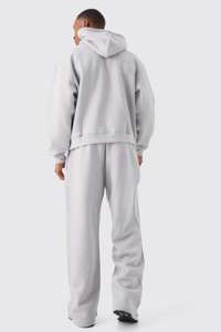 Survêtement de jogging imprimé à capuche pour homme, en molleton délavé, style streetwear, ample, de haute qualité, pour l'hiver - Product Image 3