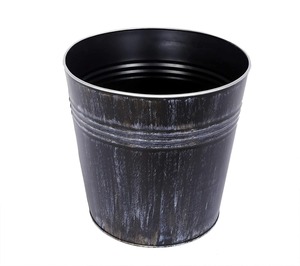 Maceta de Metal Negra Vintage de Diseño para Arreglos de Plantas de Interior, Estilo Contemporáneo para el Hogar y Uso Decorativo, Procedente de la India - Product Image 2